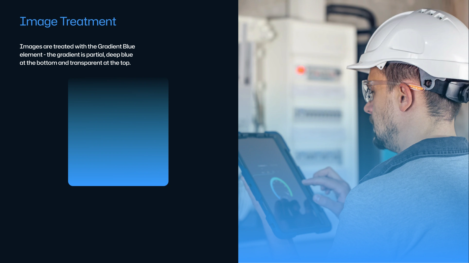 The signature image-gradient effect