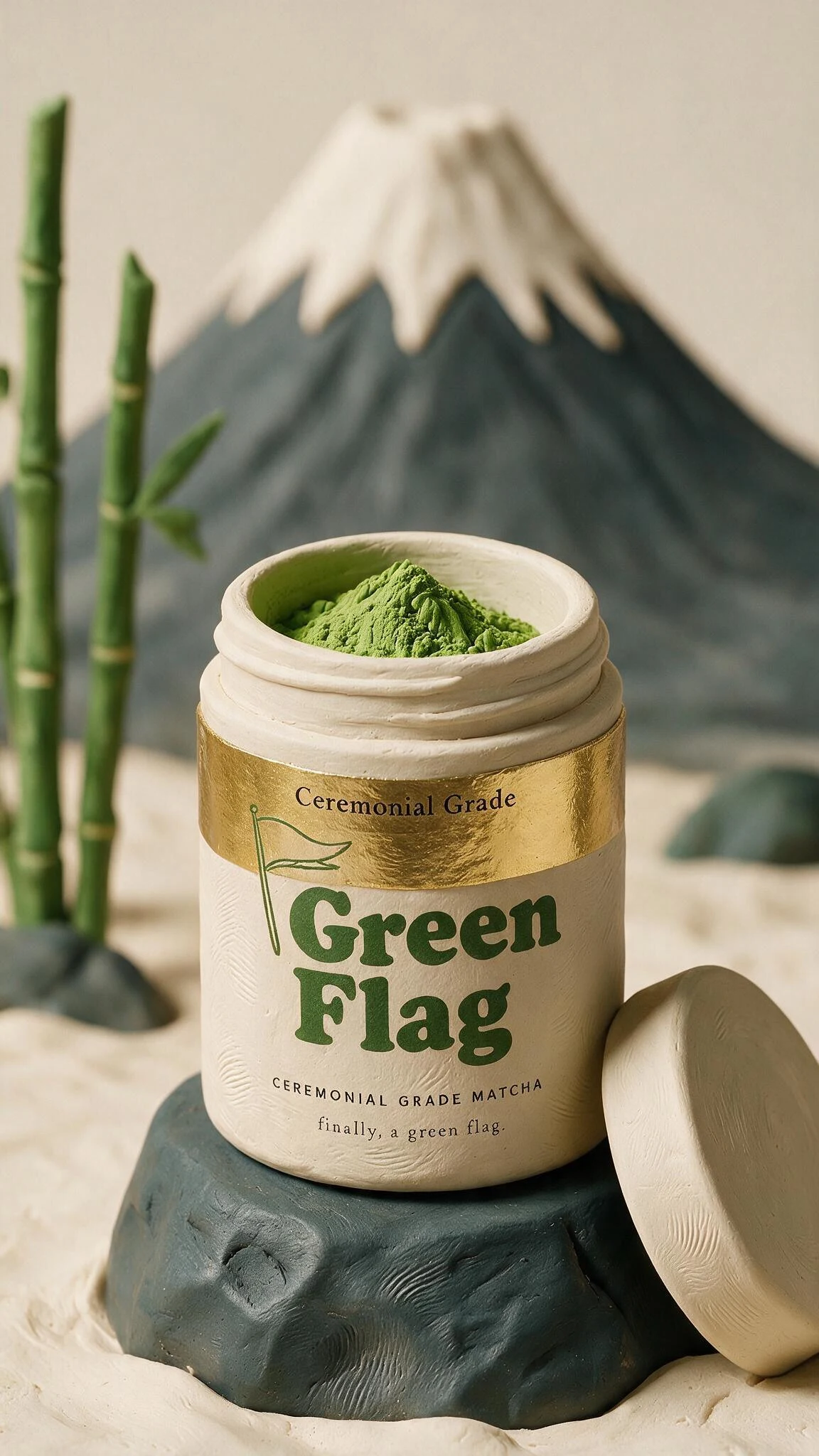 Green Flag — Clay Stop-Motion AI Matcha Ad