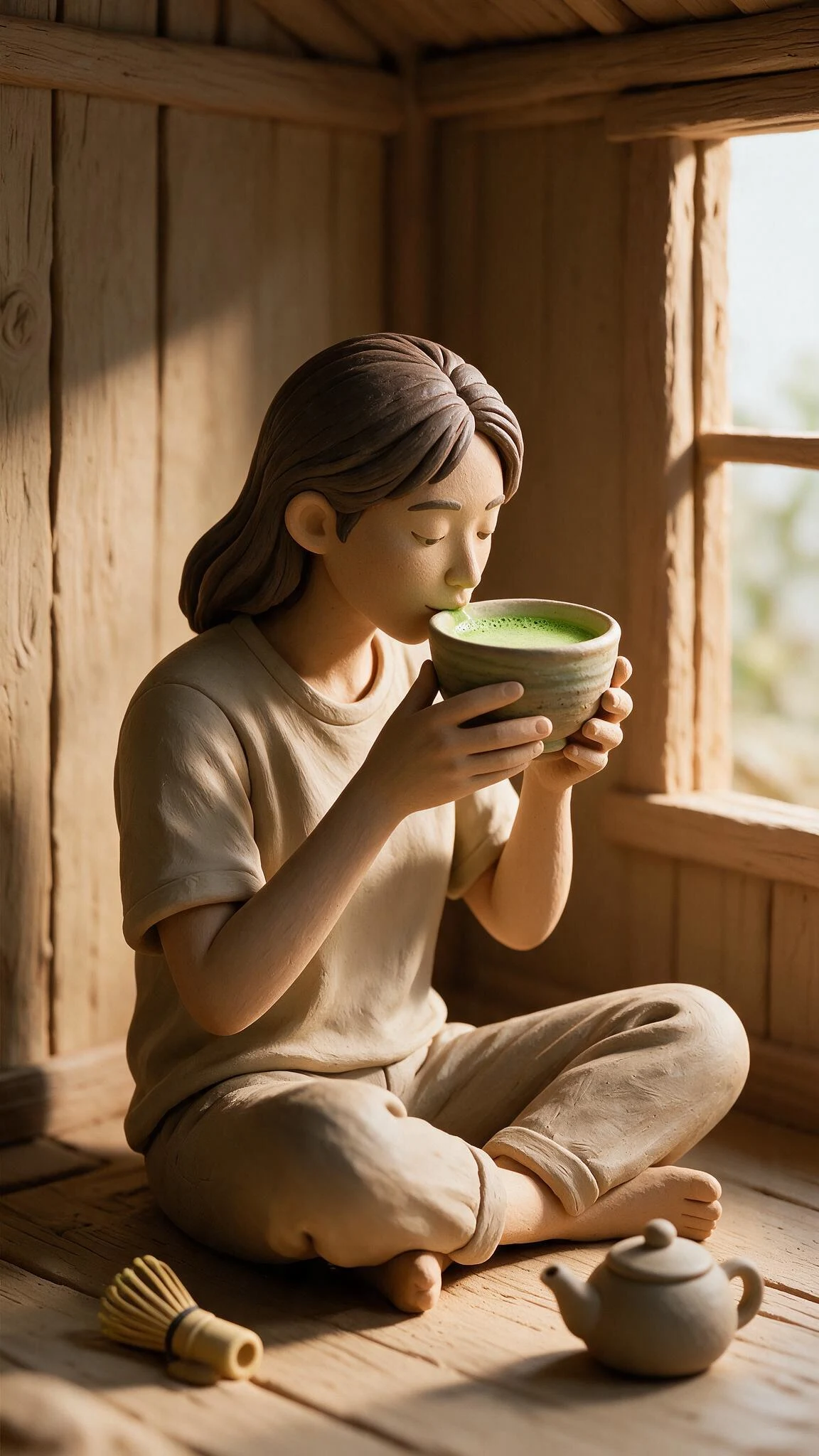 A clay scene from the film
